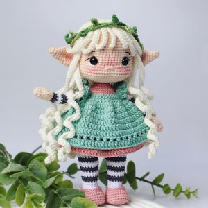 PDF Crochet PATTERN Little ELF Doll - English