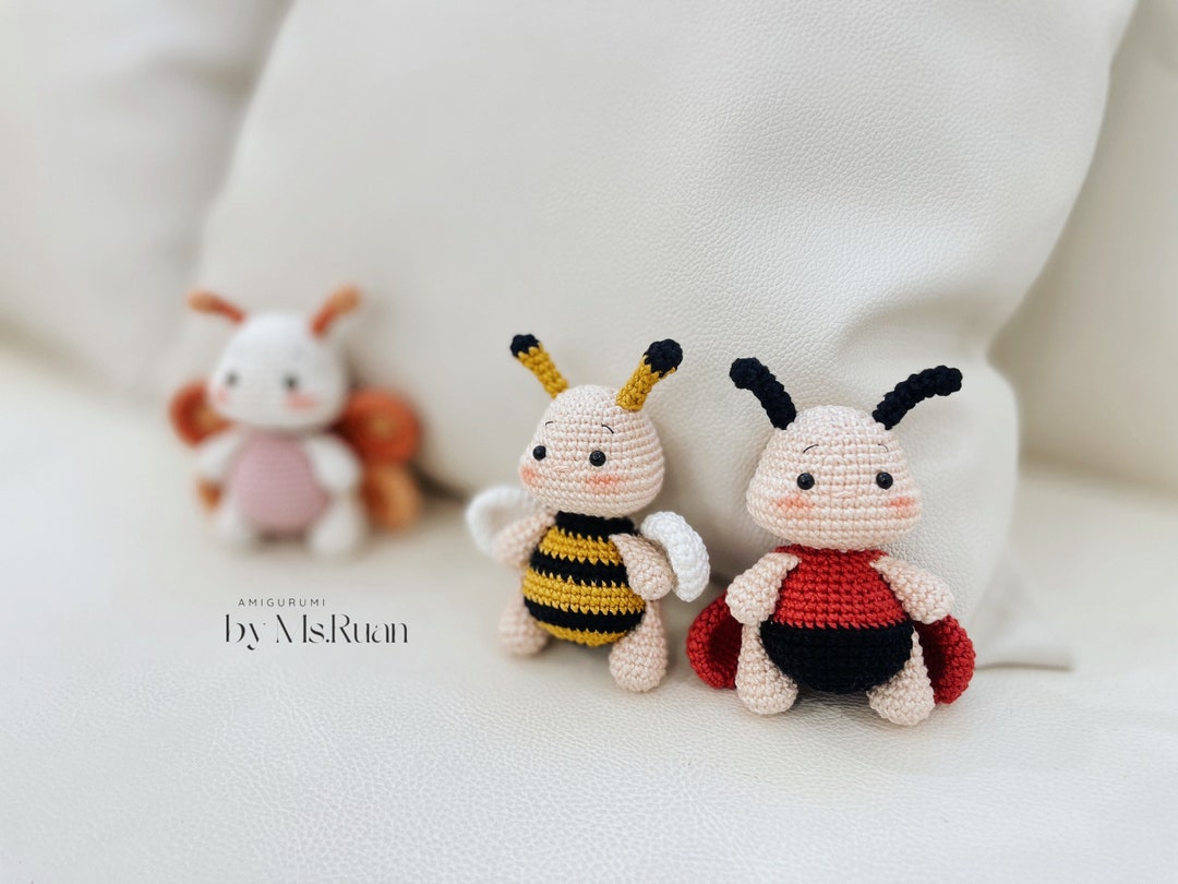 Crochet Insect Pattern PDF Crochet PATTERN Insect Collection (3in1) - English - Etsy