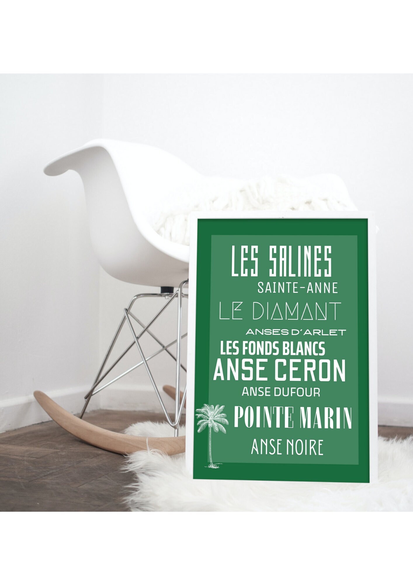 Plages de Martinique, Martinique Décor, Affiche, Affiche Vintage, Poster Art