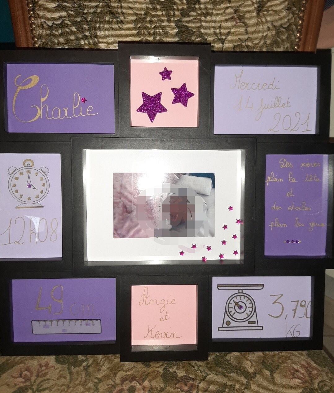 Cadre de Naissance Noir