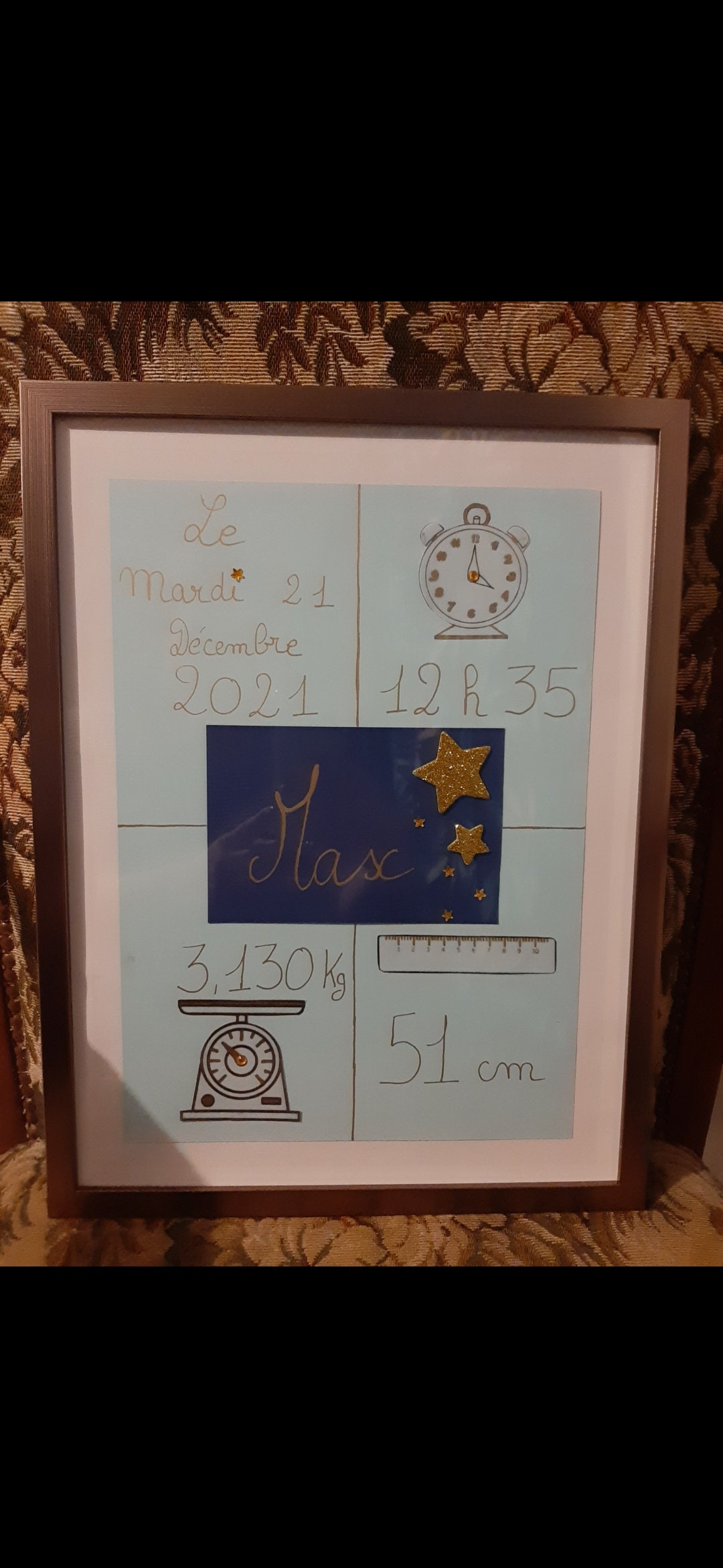 Affiche Naissance Personnalisée