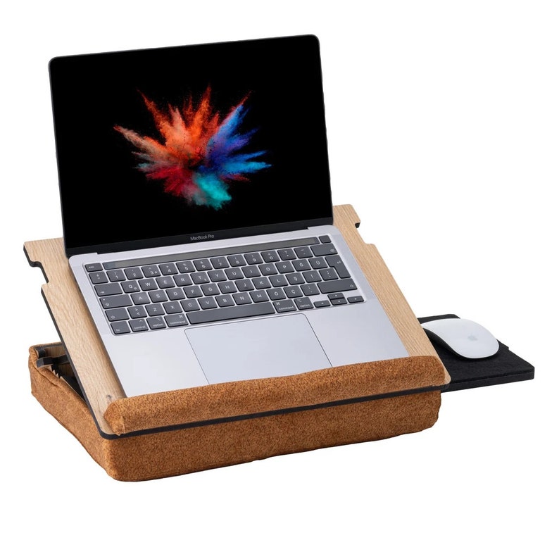 Premium Adjustable Laptop Lap Desk With Mouse Pad Drawer Soft Etsy
