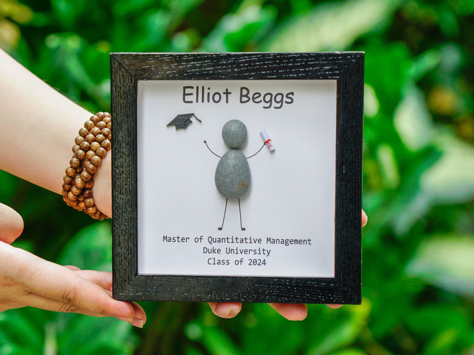 Personalised Graduation Pebble Picture, Graduation Gift, High School ...