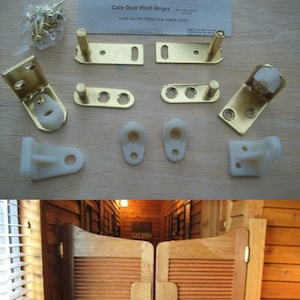 CAFE SWING DOOR Hinge Brass swing saloon Saloon Louvre door hinges café bar pub Restaurant gravity pivot ranch hinges