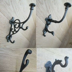 Large cast hot sale iron coat hooks