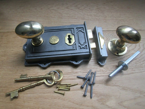 Serratura Antica,Foreen 40 Pezzi Gancio A Scatto Hasp Metallo Vintage - Foto 10