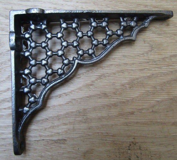 Arredamento Stile Liberty Staffa Mensola Design Barocco Bronzo - Set 4 Pezzi Reggimensola Vintage Per Interni Ed Esterni Portatubo Da Parete - Foto 11