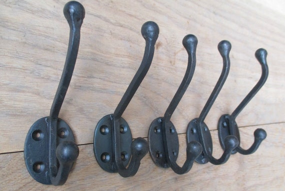 PACK OF 5 Handforged Style Cast Iron Rustic Traditional Retro