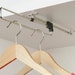Pull Slide Out Retractable Wardrobe Clothes Hanging Rail Rack Bedroom ...