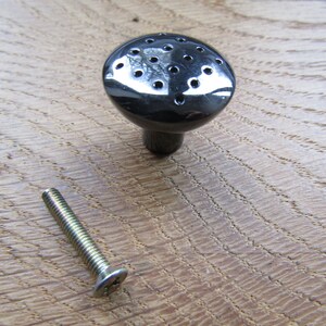 PACK OF 4 retro cabinet knobs DIMPLED cupboard cabinet knob drawer wardrobe kitchen furniture knobs pull handles