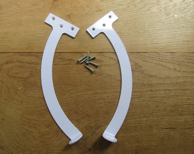 10" WHITE QUADRANT Fanlight Arm Stay to catch and hold bottom hung windows Sky loft attic window stay