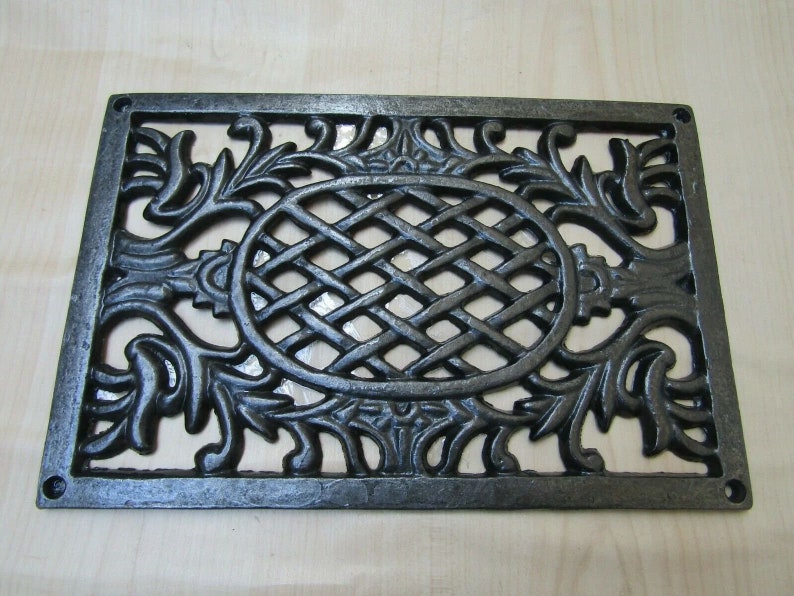Rustic vintage old cast iron antique style Ventilation Grille Wall Air Vent repair plate cover Ornate decorative period home WESTMINSTER PLATE