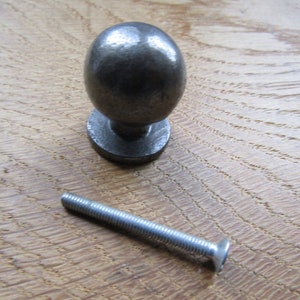 Rustic iron cabinet  knob Round ball vintage rustic cupboard cabinet knob drawer wardrobe kitchen furniture knobs pull handles