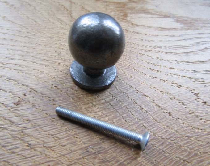 Rustic iron cabinet  knob Round ball vintage rustic cupboard cabinet knob drawer wardrobe kitchen furniture knobs pull handles