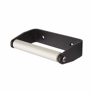 BLACK LOCKING or STANDARD toilet roll holder loo wc bathroom lavatory roll holder