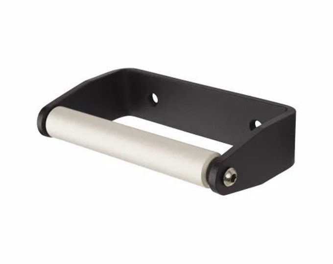 BLACK LOCKING or STANDARD toilet roll holder loo wc bathroom lavatory roll holder