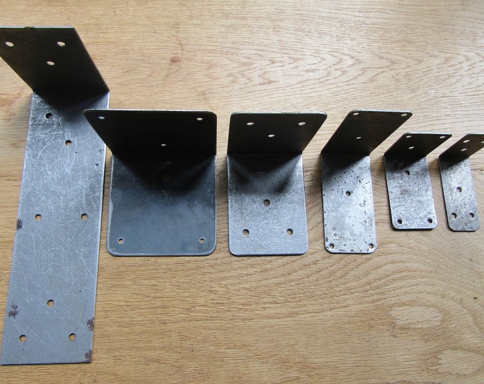 PACK OF 2  Rustic butchers corners strap Corner bracket Brace corner repair plates furniture kitchen island chest box corners
