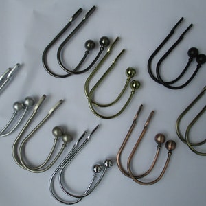 PAIR of Curtain Tie Back Hooks Valance Drape classic traditional style Hold Backs Metal Tassel Hook Brass/chrome/black nickel/antique copper