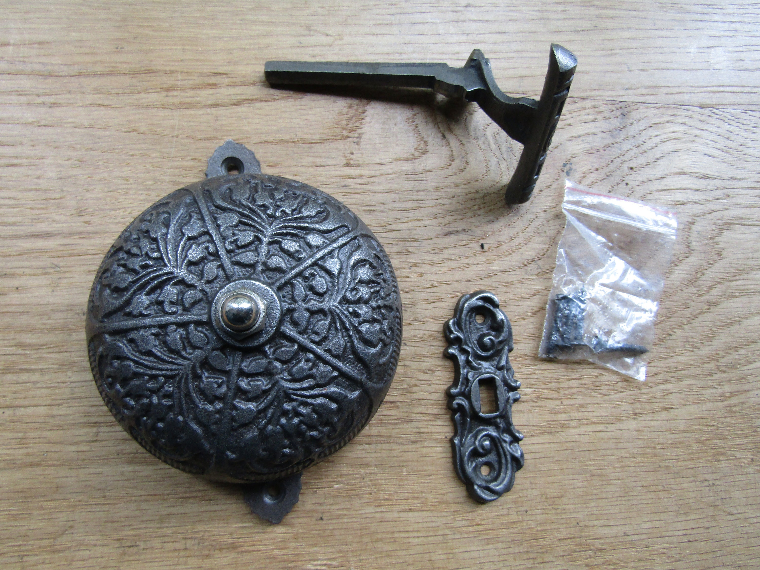 アンティーク英国　ドアベル 中古】Walker & Hall（ウォーカー＆ホール）英国陸軍紋章付き