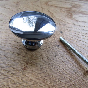 POLISHED CHROME shaker cabinet knob round knob vintage rustic cupboard cabinet knob drawer wardrobe kitchen furniture knobs pull handles