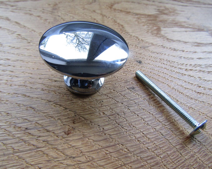 POLISHED CHROME shaker cabinet knob round knob vintage rustic cupboard cabinet knob drawer wardrobe kitchen furniture knobs pull handles