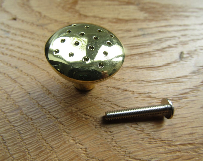 PACK OF 4 retro cabinet knobs DIMPLED cupboard cabinet knob drawer wardrobe kitchen furniture knobs pull handles