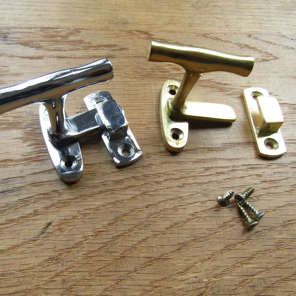 Vintage cabinet thumb turn latch SHOWCASE FASTENER Thumb turn Cabinet Cupboard display Catch Latch Lock