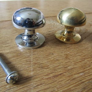 Pack Of 2 SOLID BRASS Heavy  vintage Victorian cupboard cabinet knob drawer wardrobe kitchen furniture knobs pull handles