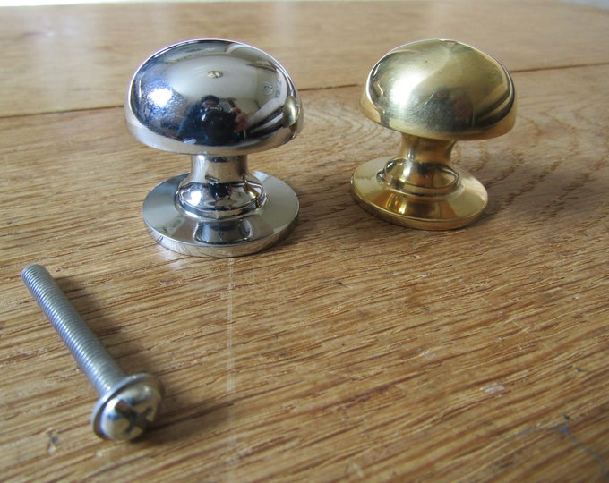 Pack Of 2 SOLID BRASS Heavy  vintage Victorian cupboard cabinet knob drawer wardrobe kitchen furniture knobs pull handles