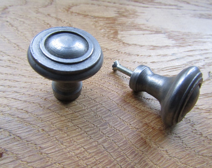 Rustic iron cabinet  knob RIMMED Cast iron vintage rustic cupboard cabinet knob drawer wardrobe kitchen furniture knobs pull handles