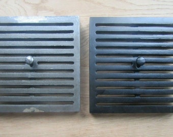Rejilla de ventilación de hierro fundido pesado VINTAGE VICTORIANO Rejilla de ventilación de pared Rejilla de ventilación de apertura y cierre de época Apertura y cierre deslizante ajustable