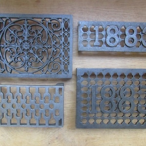 AIR BRICK Cast iron old retro vintage Victorian style rustic air brick air vent ventilation grille grill cover