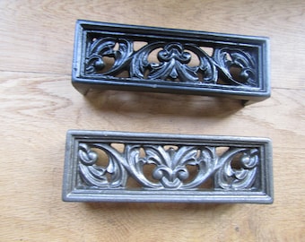 AIR BRICK Cast iron old retro vintage Victorian style rustic air brick air vent ventilation grille grill cover