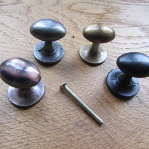 Rustic iron cabinet  knob SMALL OVAL Cast iron vintage rustic cupboard cabinet knob drawer wardrobe kitchen furniture knobs pull handles