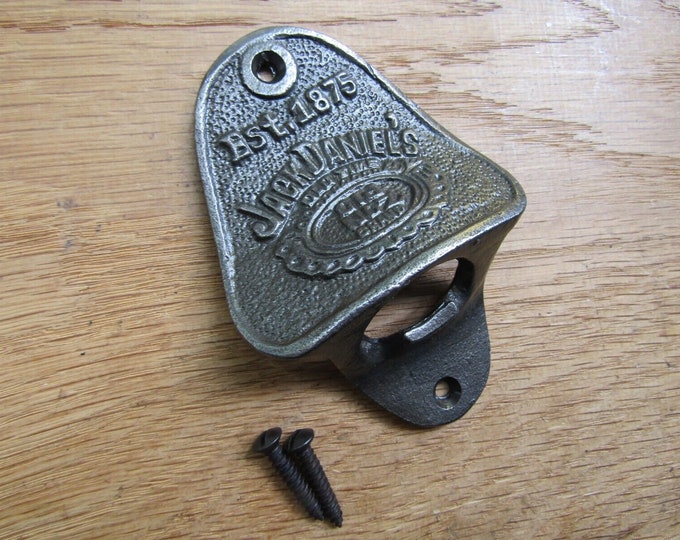Bottle Opener cast iron rustic vintage wall mounted beer soda bottle opener country kitchen bar farmhouse gift