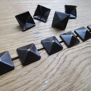 Pack of 10 ANTIQUE SQUARE Upholstery furniture nails studs tacks crafts knock in nails