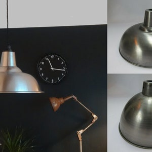 HANDMADE STEEL Industrial Steampunk Vintage rustic Retro Old Style factory workshop garage bar ceiling pendant Lampshade light Shade