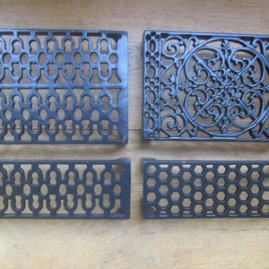 AIR BRICK Cast iron old retro vintage Victorian style rustic air brick air vent ventilation grille grill cover