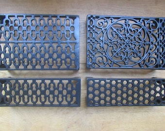 AIR BRICK Cast iron old retro vintage Victorian style rustic air brick air vent ventilation grille grill cover