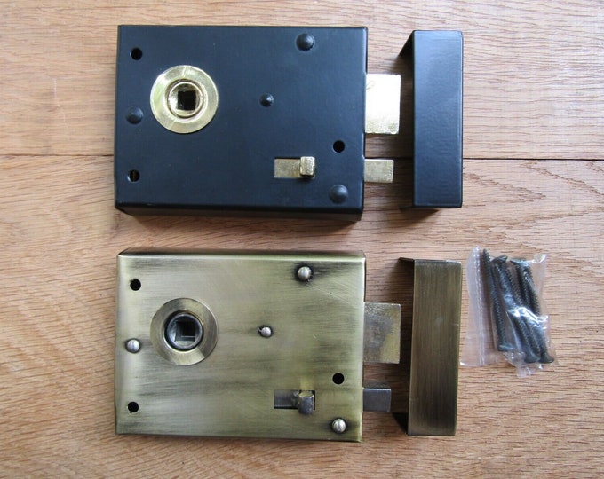 Retro Steel Old English 1920s Victorian vintage style bedroom bathroom door rim latch