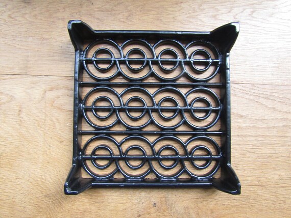 Ghisa ORNATO VINTAGE VITTORIANO Griglia Di Ventilazione Parete Presa D