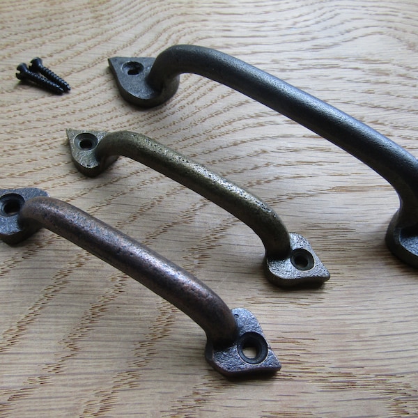 Maniglia a D in ghisa rustica vintage per mobile da cucina, porta dell'armadio, maniglia per cassetto, mobili in stile vittoriano