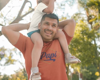 Papi Unisex Jersey Short Sleeve Bella Canvas Tee, Shirt for Dad, Family Shirts, Papi Daddy, Fathers Day shirt