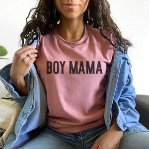 BOY MAMA Unisex Jersey Short Sleeve Bella Canvas Tee, Boy Mom shirt, Family Outfits, Family Tees, Mama Son shirt