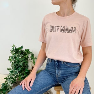 BOY MAMA Unisex Jersey Short Sleeve Bella Canvas Tee, Boy Mom, Mommy and me, Shirt for Mom