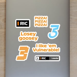 Daniel Ricciardo Sticker Pack/ Formula 1 Sticker/ McLaren F1 Sticker