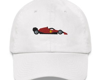 Gorra de coche Ferrari F1 bordada, gorra de Fórmula 1, gorra Ferrari F1, sombrero F1, regalo F1, gorra Charles Leclerc, gorra Carlos Sainz, gorra F1