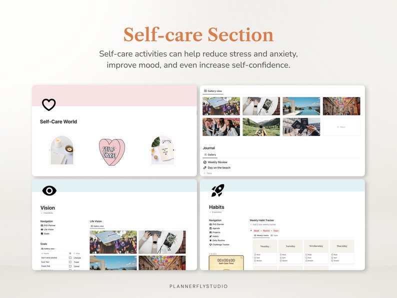 PhD Planner Notion Template Dissertation Planner Digital Planner for Students