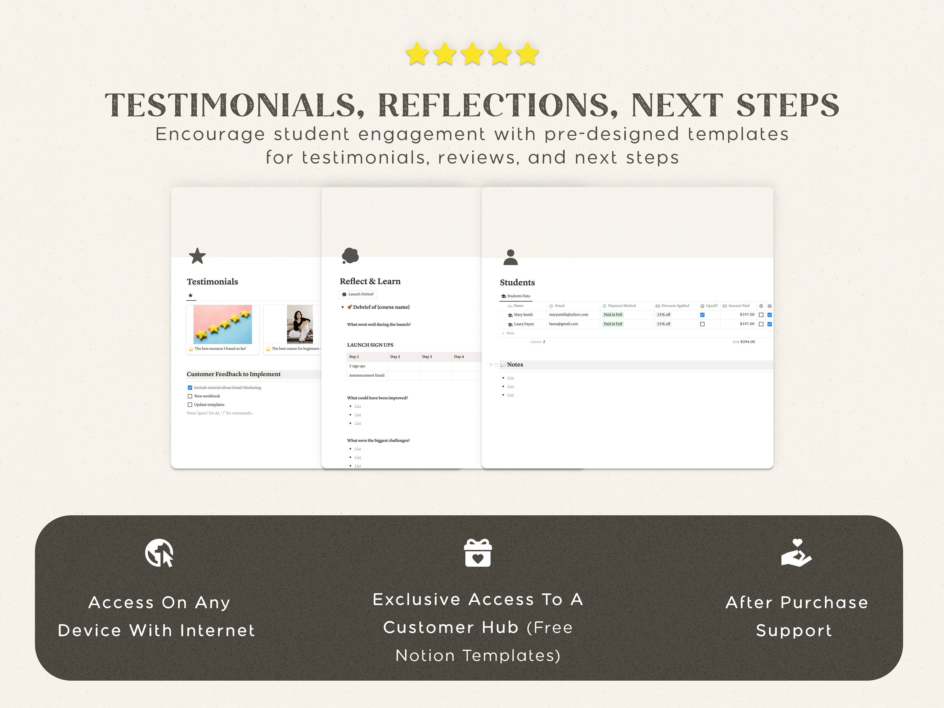 Notion Template Course Creator Bundle Notion Template and - Etsy