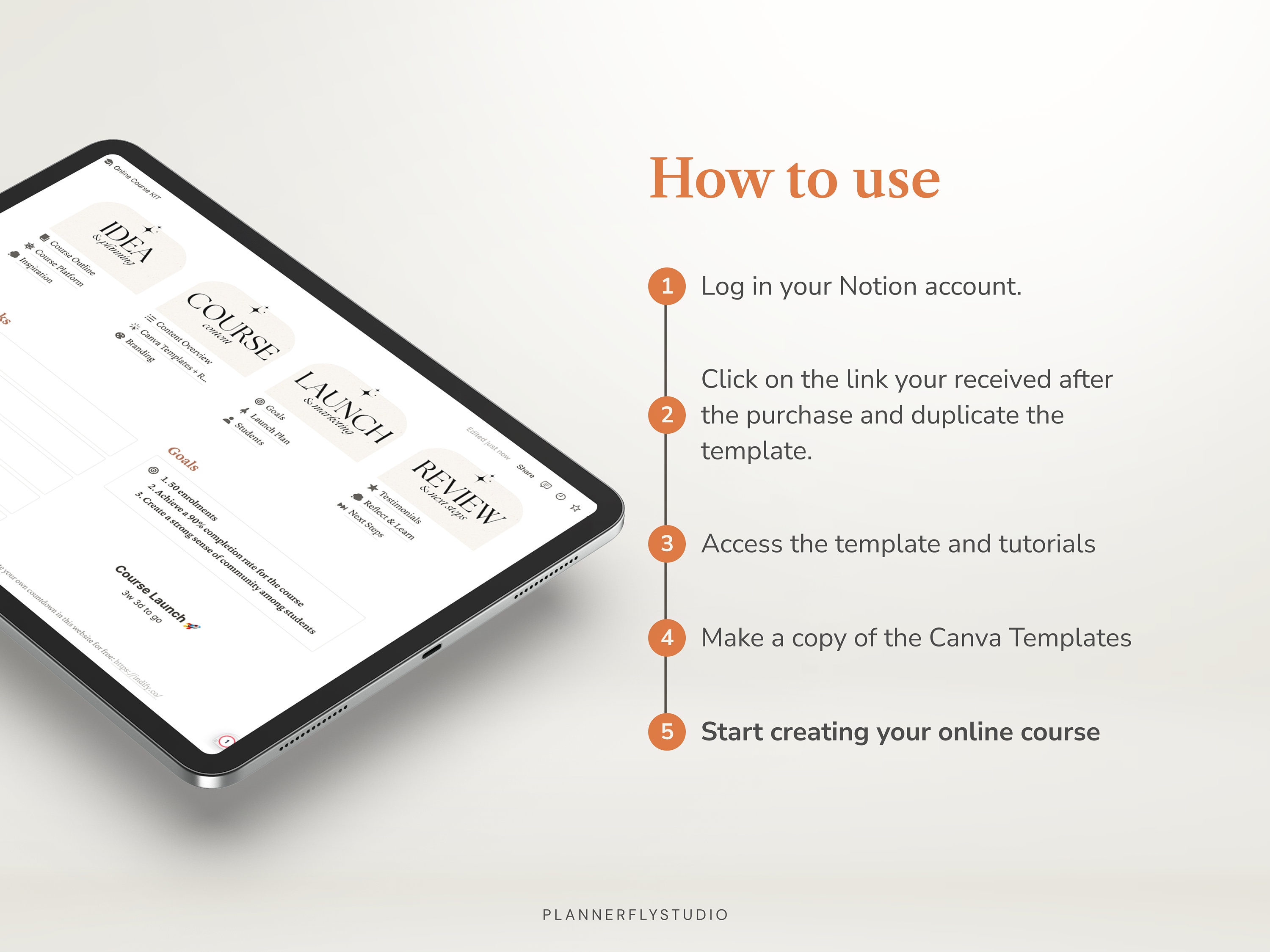 Notion Template Course Creator Bundle, Notion Template and Canva ...